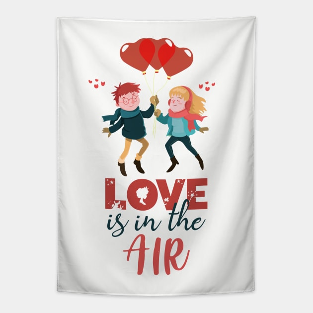 Love Is In The Air Tapestry by VintageArtwork