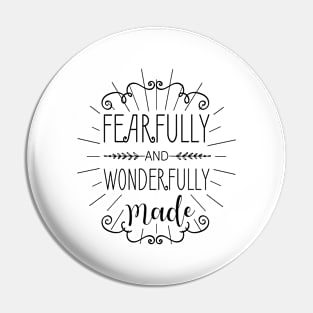 'Fearfully and Wonderfully Made' Family Love Shirt Pin