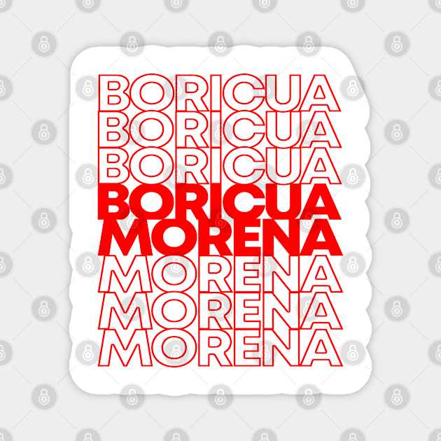 Boricua Morena Puerto Rican Magnet by Flippin' Sweet Gear