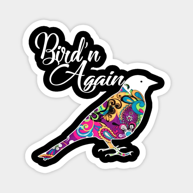 Colorful Bird'n Again Costume Gift Magnet by Pretr=ty