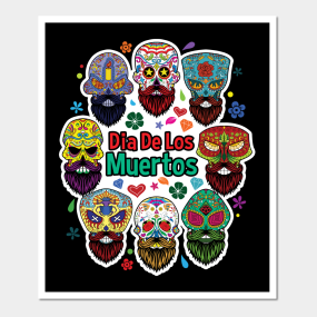 Mexican Sugar Skulls Posters And Art Prints Teepublic