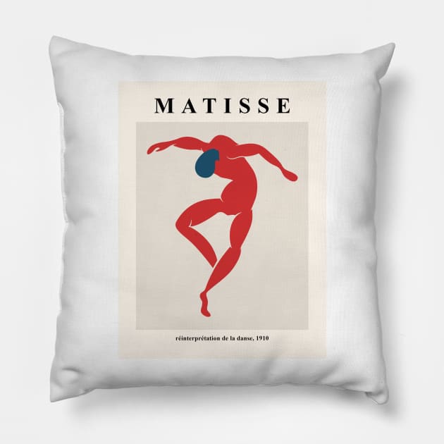 Henri Matisse Red The Dance Design Exhibition Wall Art, Art Print Poster, Men Women Tshirt Pillow by VanillaArt