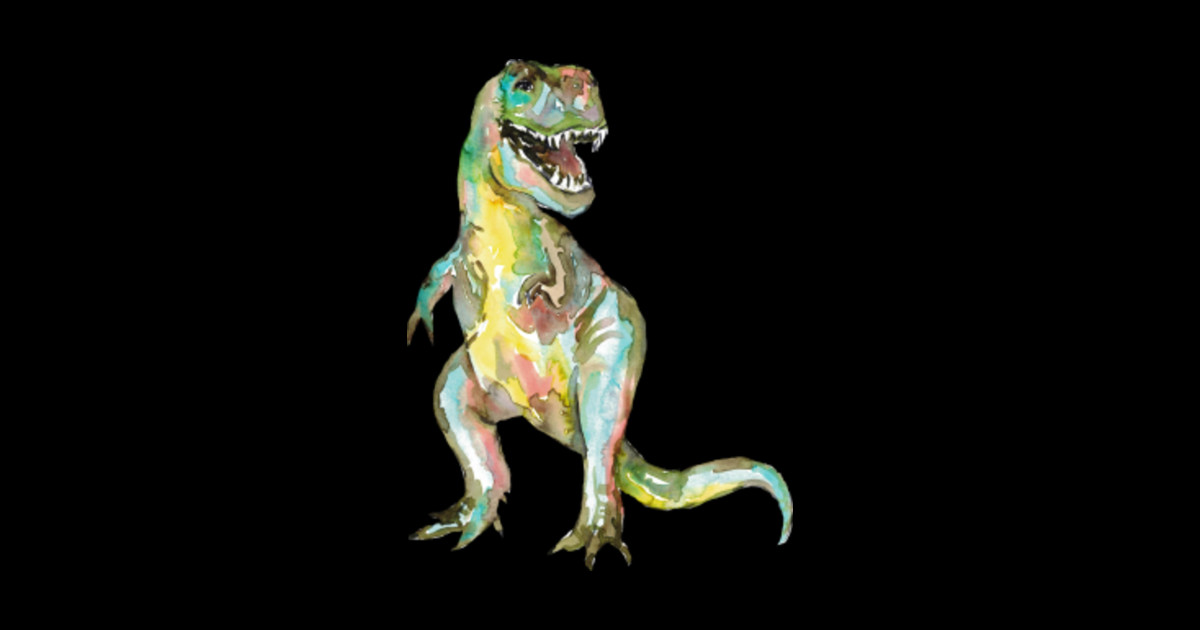 T rex Dinosaur Painting Watercolour T Rex Dinosaur Painting T rex Dinosaur Painting Watercolour T Rex Dinosaur Painting