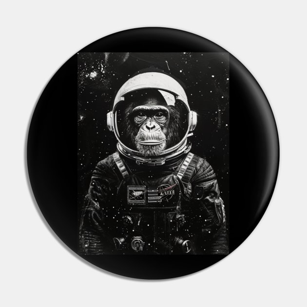 Astro Chimp Pin by BarrySullivan