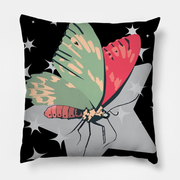 Stars : Butterfly Edition Pillow by Crafting Yellow