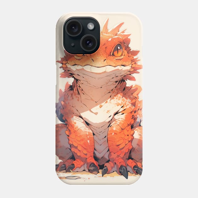 Adorable bearded dragon Phone Case by HydraDreams