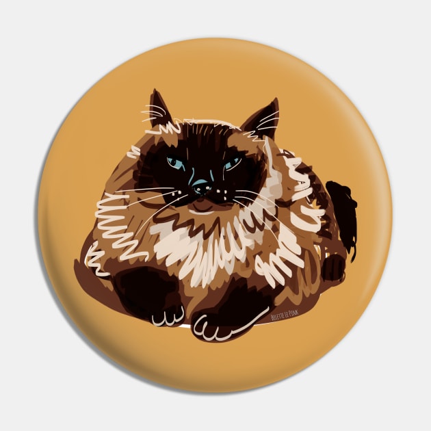 Sweet blue eyed Himalayan Cat Pin by belettelepink