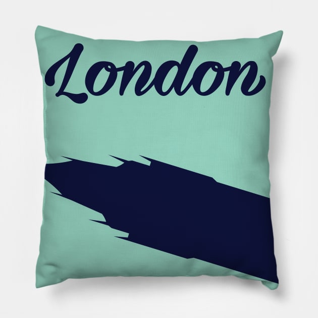 London Big Ben travel poster Pillow by nickemporium1