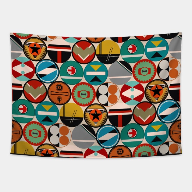 Vintage Tin Pattern Tapestry by t-pots