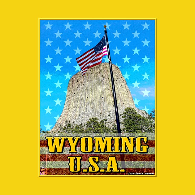 Wyoming USA by JEAndersonArt