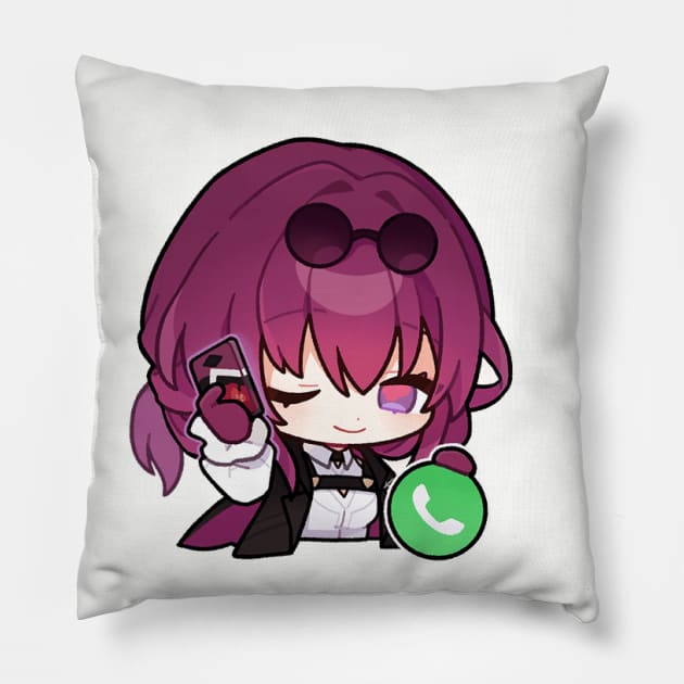 Honkai Star Rail Chibi Kafka 4 Pillow by HoyoStan