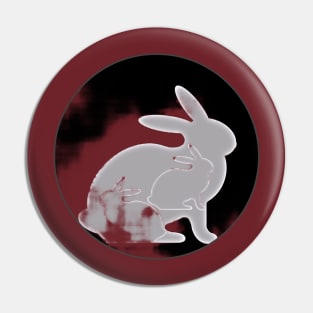 Grunge Rabbit Triads Pin