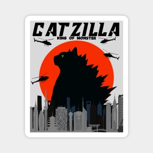 Cat Zilla King Of Monster Magnet