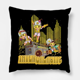 intergalactic kids yee Pillow