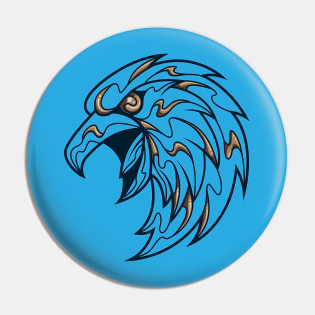 blue and bronze smart eagle, line Pin by FamiFriki_V