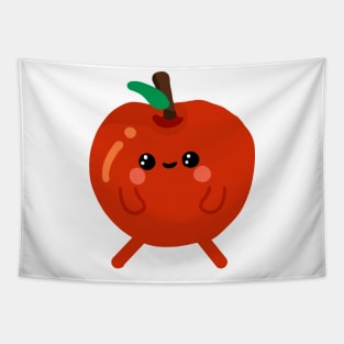 cute kawaii apple Tapestry