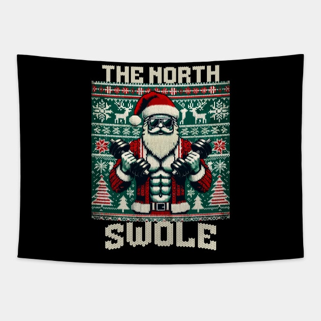 The North Swole | Funny Christmas Tapestry by JT Digital