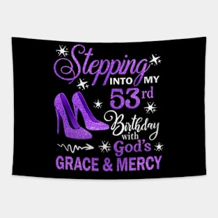 Stepping Into My 53rd Birthday With God's Grace & Mercy Bday Tapestry