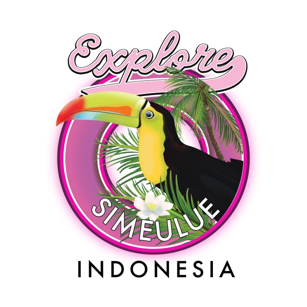 explore Simeulue Indonesia travel logo by nickemporium1