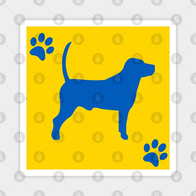 DOGS STAND FOR PEACE IN UKRAINE Magnet by THE HAPPIEST OF PUPPIES