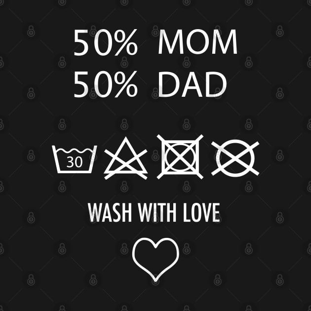 Baby - 50% Mom and 50% Dad = Love - Cute Pregnancy kids Gift by Shirtbubble