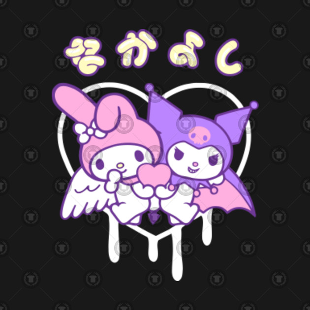 Angel My Melody And Devil Kuromi Sanrio T Shirt Teepublic