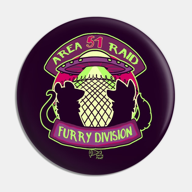 Furry Division (transparent version) Pin by BerryMeat