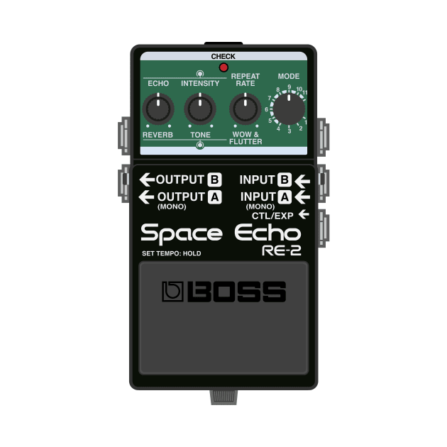 Boss RE-2 Space Echo Guitar Effect Pedal by conform