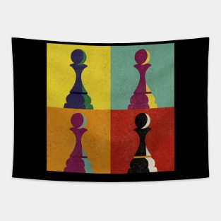 Chess Piece Pawn Pop Art Style Tapestry