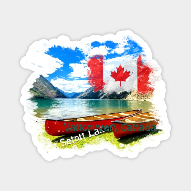 Canada. Seton Lake, Lillooet, Vancouver Magnet by hveyart