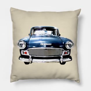 Standard Ensign 1960s British classic car high contrast Pillow