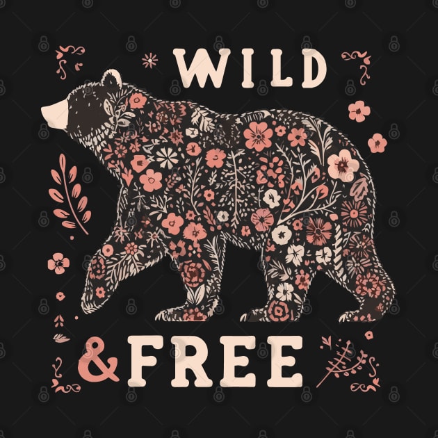 Live Wild and Free Bear by Heartsake