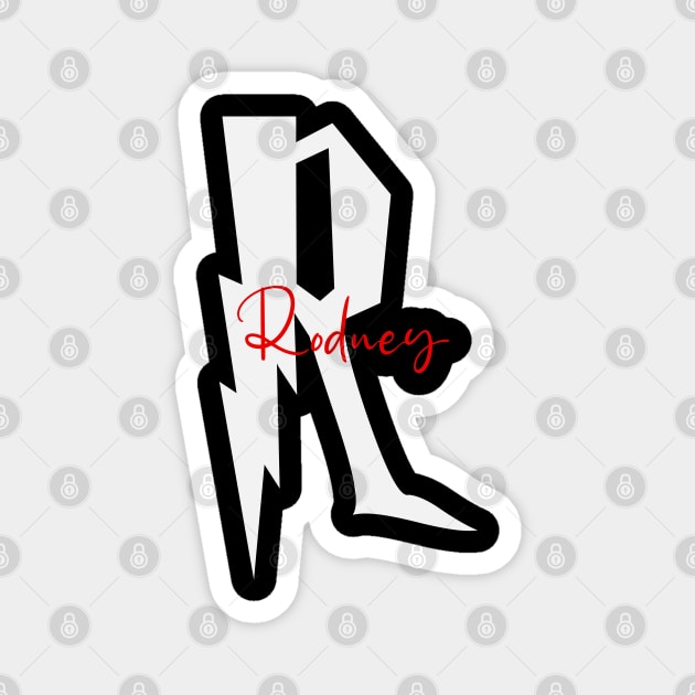 Rodney Family Name, Rodney Surname, Rodney First Name, Rodney Last Name Magnet by sketchraging