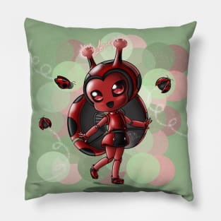 Ladybug Robot Pillow