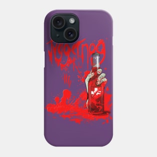 Zombie Hand Bloodied Juggernog on Purple Phone Case