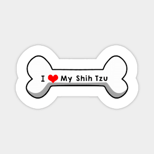 I Love My Shih Tzu Magnet