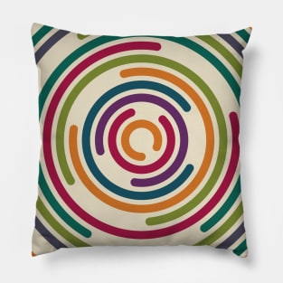 Rainbow circular Pillow