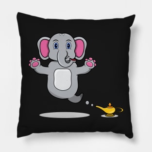 Cute Elephant Ghost  and Flying Pillow