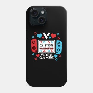 V is for Video Games Valentine Phone Case