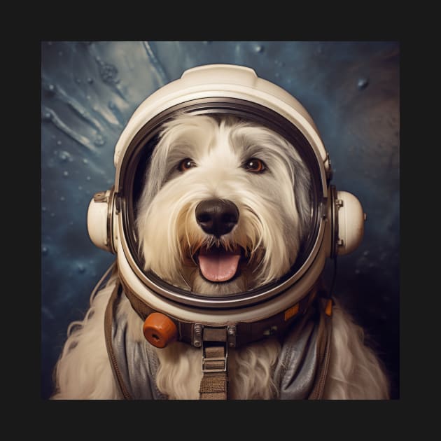 Astro Dog - Old English Sheepdog by Merchgard