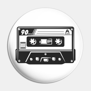 Retro Cassette Tape Pin