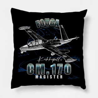 Fouga CM.170 Magister is French Jet Trainer Aircraft Pillow