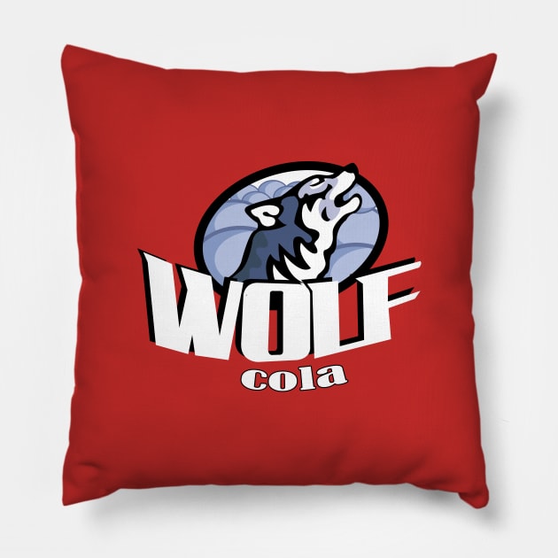 Wolf Cola Pillow by tvshirts