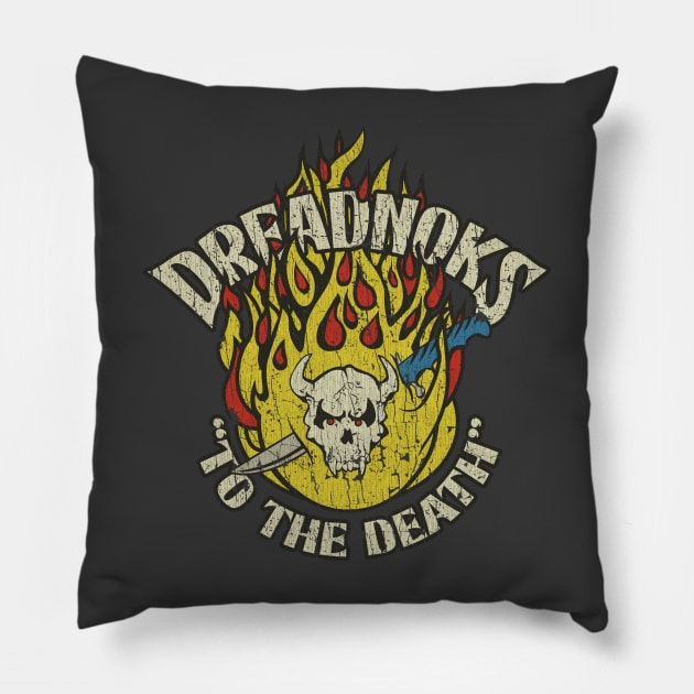 Dreadnoks Flaming Skull 1984 Pillow by JCD666