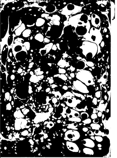 Black and White Ink Paint Spill Magnet