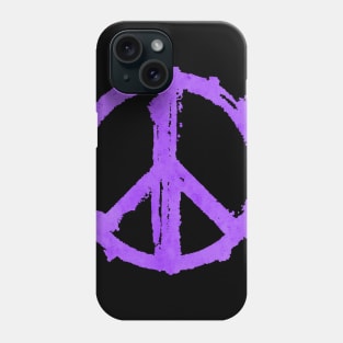 PEACE Symbol - Purple Phone Case