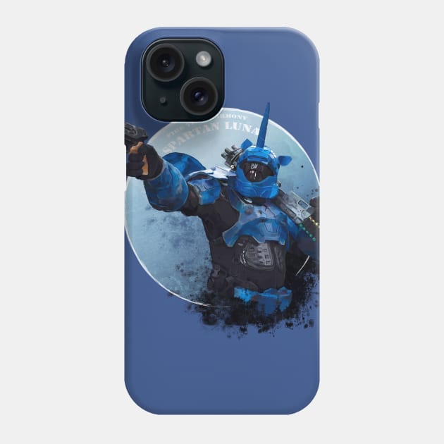 Spartan Luna Phone Case by dragonrise_studio