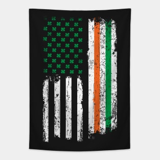 St Patricks Day Irish American USA Flag Heritage Pride Tapestry