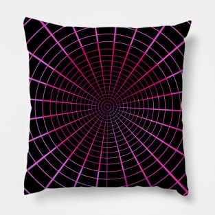 Tunnel of Geometric Retro Bright Colors Pillow