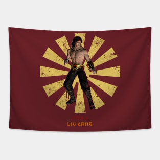 Liu Kang Retro Japanese Mortal Komba Tapestry